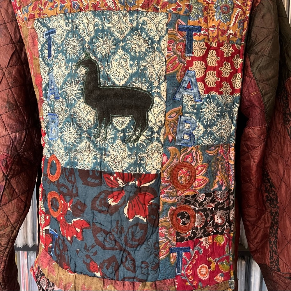 Phish llama TABOOT patchwork silk jacket ♻️⭕️🦙 sacred threads sphere shakedown - Picture 9 of 16